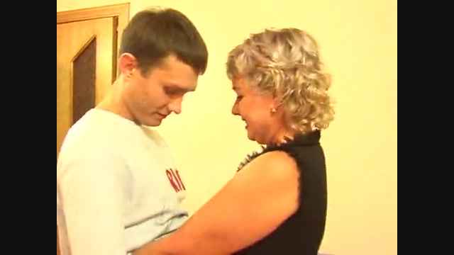   Russian Mature Blonde with a Young Guy